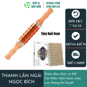 Thanh lăn ngải ngọc bích 2 tay cầm