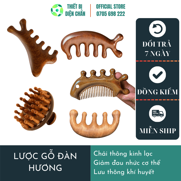 lược gỗ đàn hương